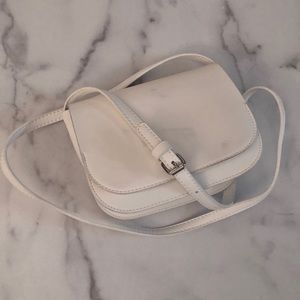 Urban Outfitters White Saddlebag Purse